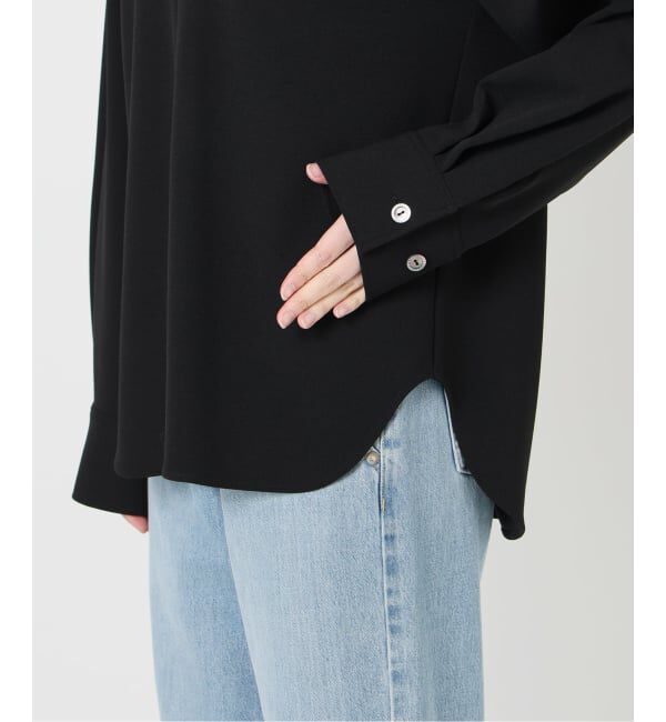 IENA「《セットアップ対応》カットジョーゼットVネックプルオーバー」|シャツ・ブラウス|