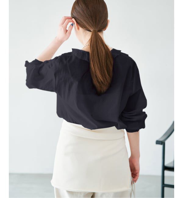 IENA「レーストリムフリルブラウス」|シャツ・ブラウス|