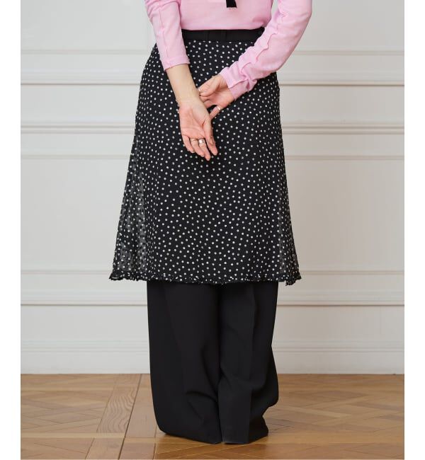 IENA LA BOUCLE「IENA LA BOUCLE シアードットスカート」|スカート|