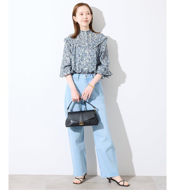 SLOBE IENA「《WEB限定》フリルピンタックブラウス」|シャツ・ブラウス|