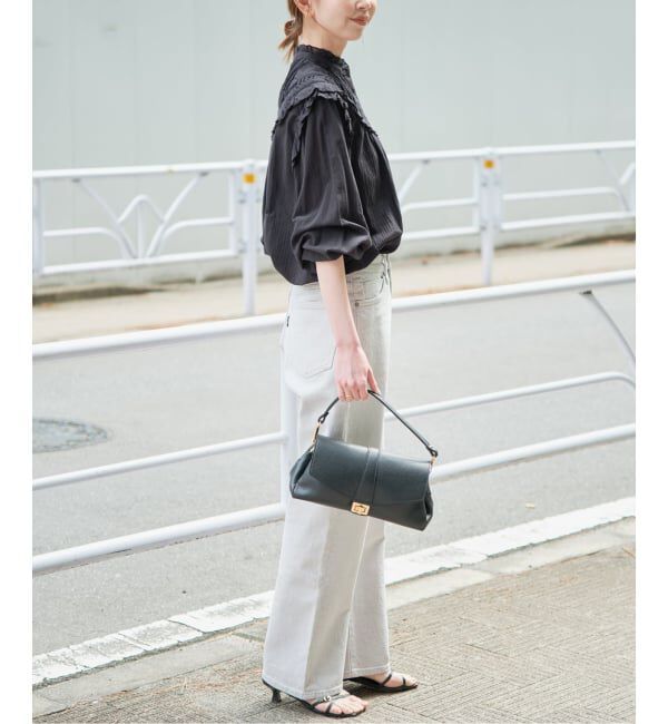 SLOBE IENA「《WEB限定》フリルピンタックブラウス」|シャツ・ブラウス|