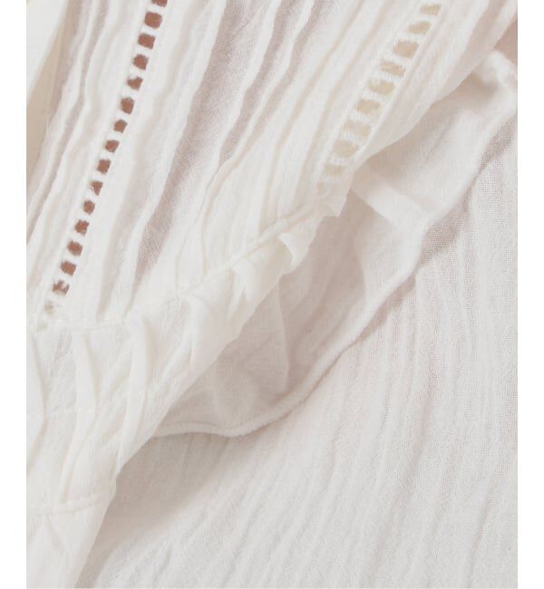 SLOBE IENA「《WEB限定》フリルピンタックブラウス」|シャツ・ブラウス|