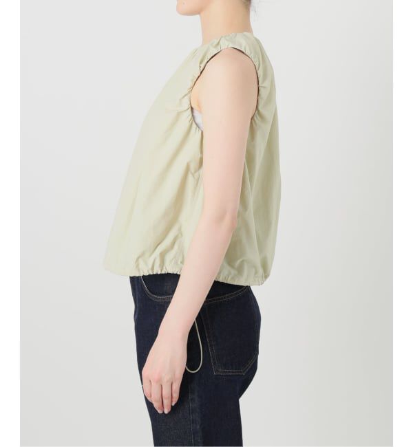 SLOBE IENA「《予約》ナイロンギャザーノースリブラウス」|シャツ・ブラウス|