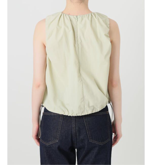 SLOBE IENA「《予約》ナイロンギャザーノースリブラウス」|シャツ・ブラウス|