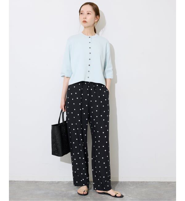 SLOBE IENA「《WEB限定/遮熱/UVカット/追加予約》ハーフスリーブニットカーディガン」|カーディガン|