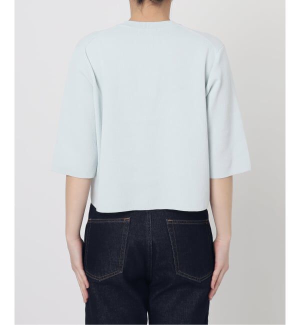 SLOBE IENA「《WEB限定/遮熱/UVカット/追加予約》ハーフスリーブニットカーディガン」|カーディガン|