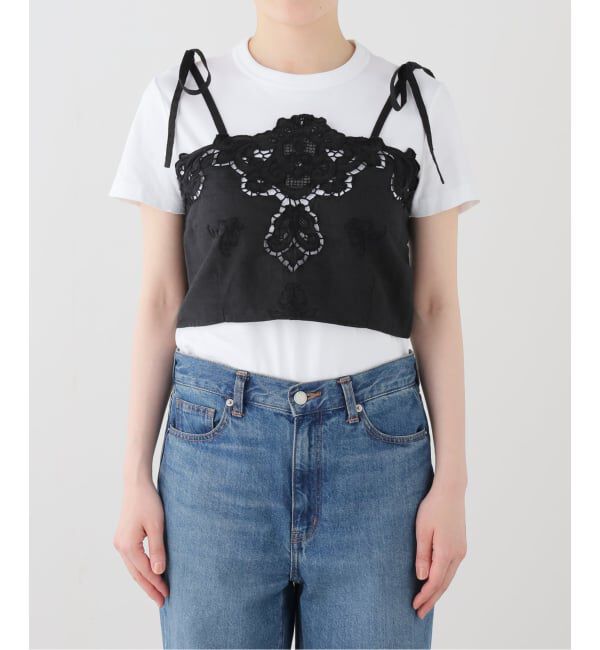 IENA LA BOUCLE「HERITER エリテ cutwork parts busitier H0-00-3085」|シャツ・ブラウス|