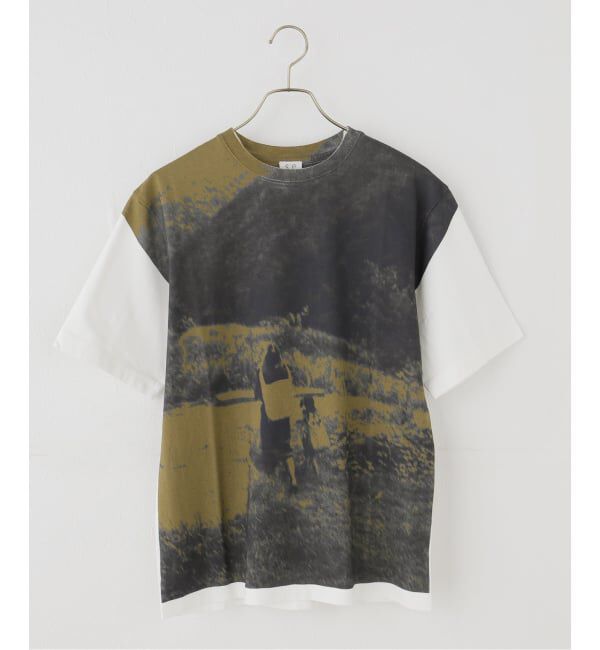 IENA LA BOUCLE「seya. セヤ PRINTED TSHIRT NK07122J19」|Tシャツ・カットソー|
