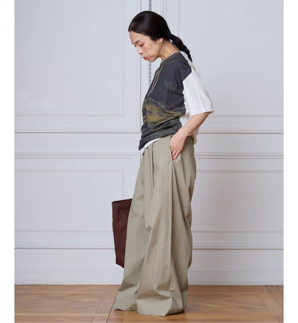 IENA LA BOUCLE「seya. セヤ PRINTED TSHIRT NK07122J19」|Tシャツ・カットソー|