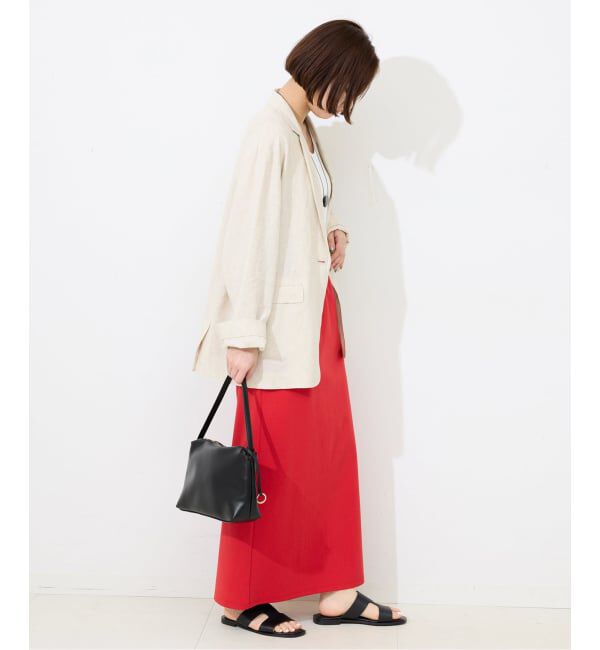 SLOBE IENA「《追加予約》SLOBE スクエアハンドルバッグ」|ハンドバッグ|