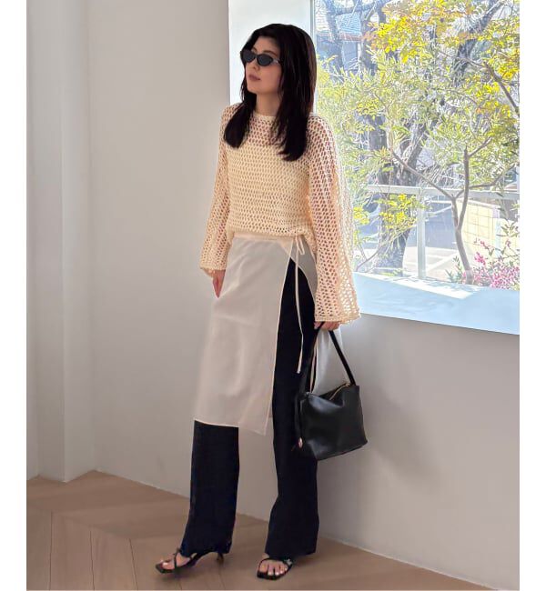 SLOBE IENA「《追加予約》SLOBE スクエアハンドルバッグ」|ハンドバッグ|