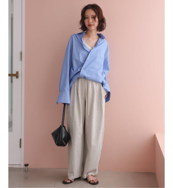 SLOBE IENA「《追加予約》SLOBE スクエアハンドルバッグ」|ハンドバッグ|