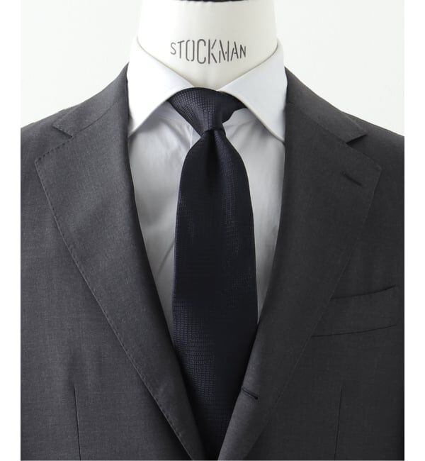 EDIFICE「PB ヘリンボンソリッドタイ」|ネクタイ・蝶ネクタイ|ネイビー