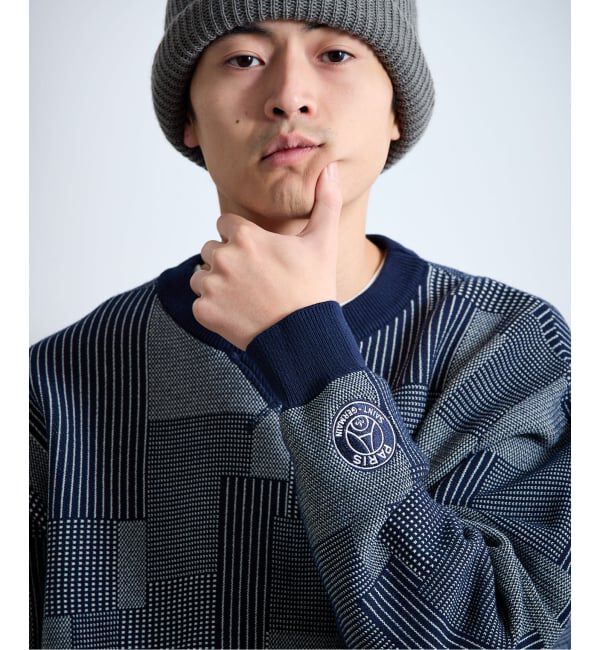 Paris Saint-Germain「【Paris Saint-Germain / パリ・サン＝ジェルマン】 JP Panel Sweat Knit」|ニット・セーター|