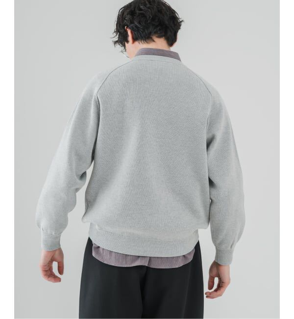 EDIFICE「PLATING ワッフル クルーネックニット」|ニット・セーター|