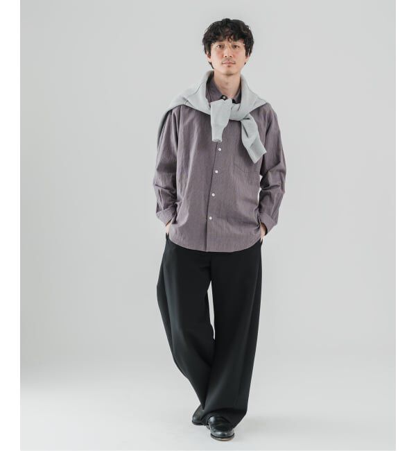 EDIFICE「PLATING ワッフル クルーネックニット」|ニット・セーター|