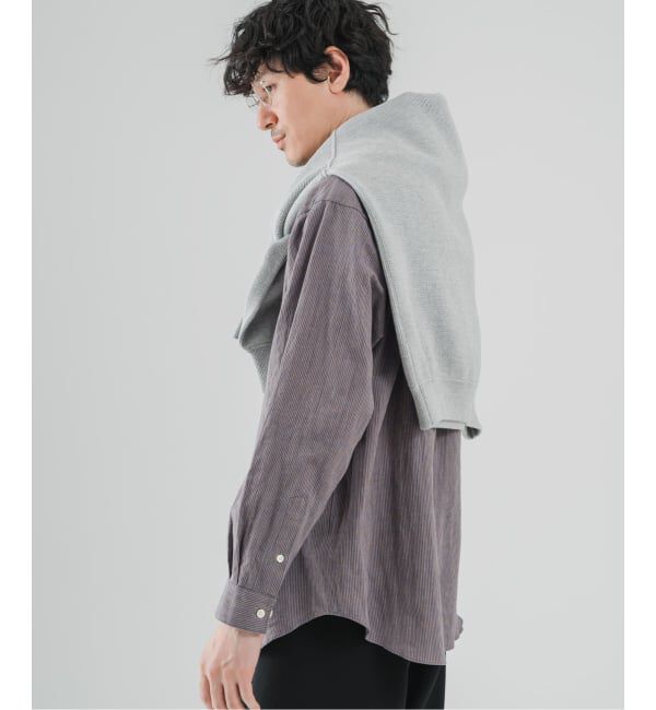 EDIFICE「PLATING ワッフル クルーネックニット」|ニット・セーター|