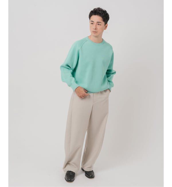 EDIFICE「PLATING ワッフル クルーネックニット」|ニット・セーター|