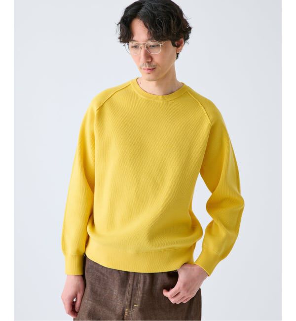 EDIFICE「PLATING ワッフル クルーネックニット」|ニット・セーター|
