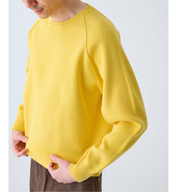 EDIFICE「PLATING ワッフル クルーネックニット」|ニット・セーター|