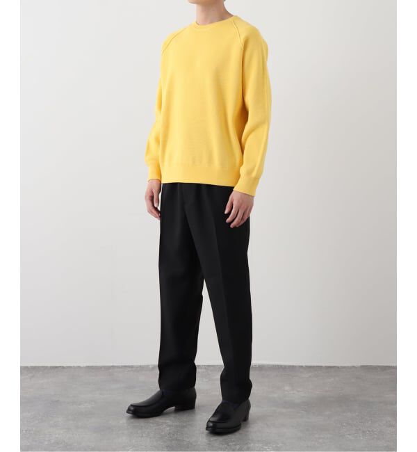 EDIFICE「PLATING ワッフル クルーネックニット」|ニット・セーター|