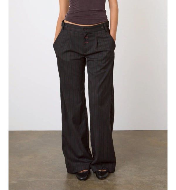 PULP「peachy den / ピーチーデン LENNOX TROUSERS」|スラックス|ブラック