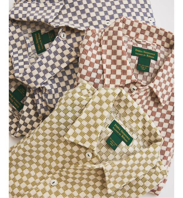 JOURNAL STANDARD relume「INDIA COTTON &rdquo;チェッカー&rdquo; クロシェシャツ」|シャツ・ブラウス|