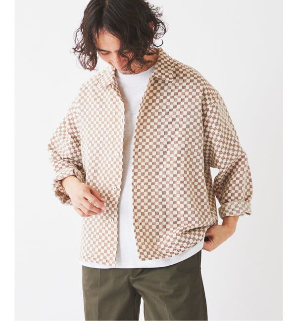 JOURNAL STANDARD relume「INDIA COTTON &rdquo;チェッカー&rdquo; クロシェシャツ」|シャツ・ブラウス|