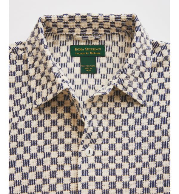 JOURNAL STANDARD relume「INDIA COTTON &rdquo;チェッカー&rdquo; クロシェシャツ」|シャツ・ブラウス|