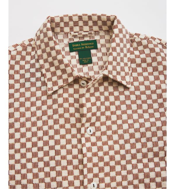 JOURNAL STANDARD relume「INDIA COTTON &rdquo;チェッカー&rdquo; クロシェシャツ」|シャツ・ブラウス|