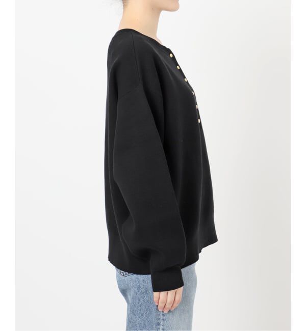 Spick and Span「《WEB限定 / 追加予約》メタルボタンヘンリーネックニット」|ニット・セーター|