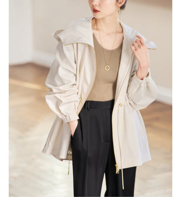 NOBLE「ハイツイストダブルクロスマウンテンパーカー」|ブルゾン・スタジャン|ナチュラル