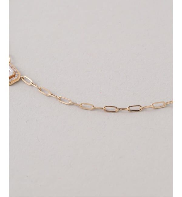 Lilas by Spick&Span「アップグレードホワイトトパーズネックレス K18」|ネックレス|