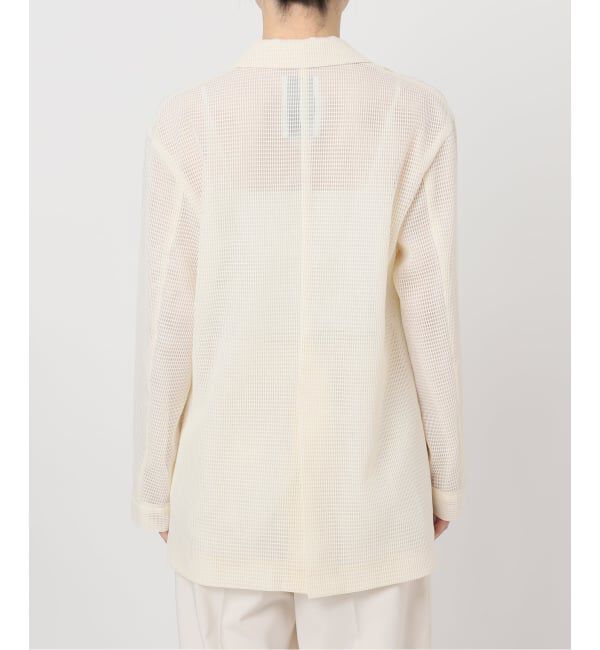 NOBLE「エアリーメッシュロングジャケット」|テーラードジャケット|