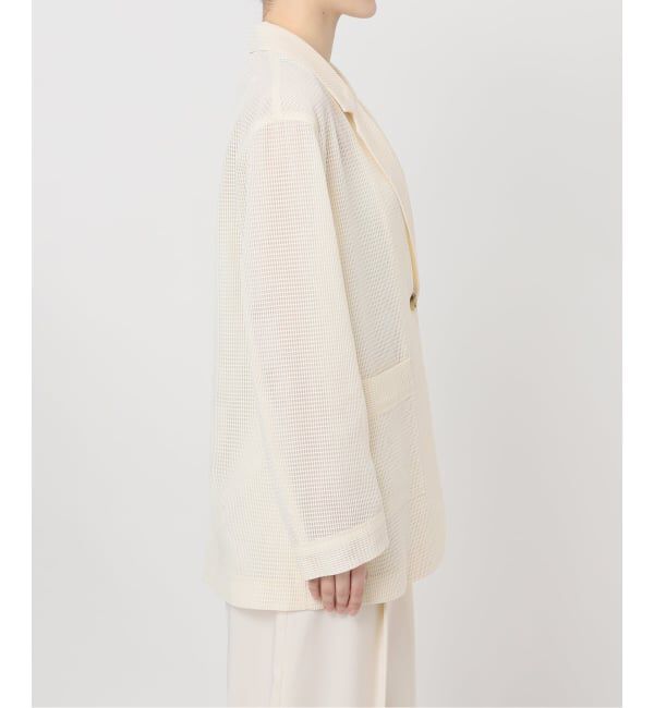 NOBLE「エアリーメッシュロングジャケット」|テーラードジャケット|