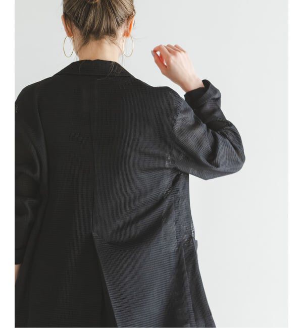 NOBLE「エアリーメッシュロングジャケット」|テーラードジャケット|