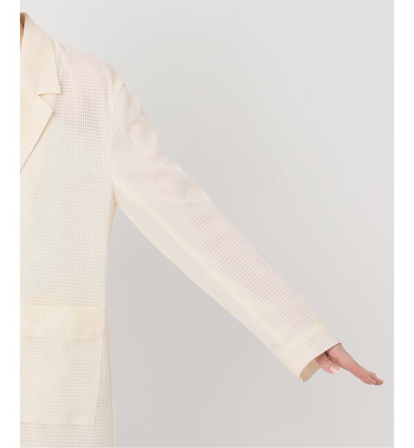 NOBLE「エアリーメッシュロングジャケット」|テーラードジャケット|