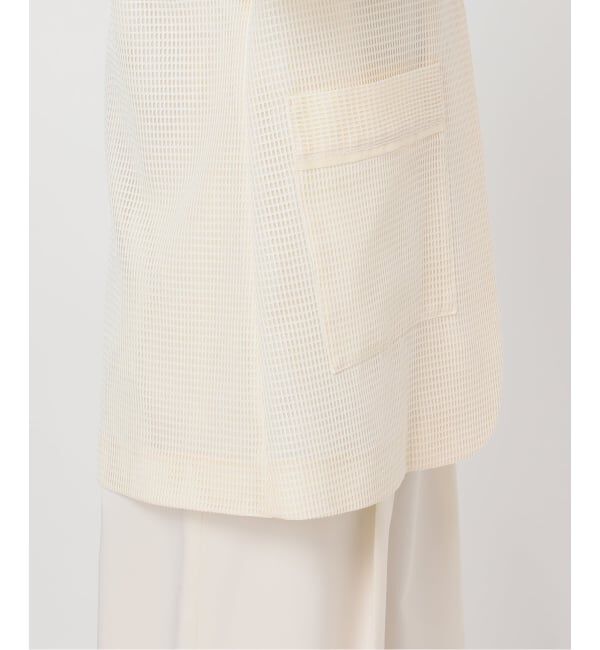 NOBLE「エアリーメッシュロングジャケット」|テーラードジャケット|