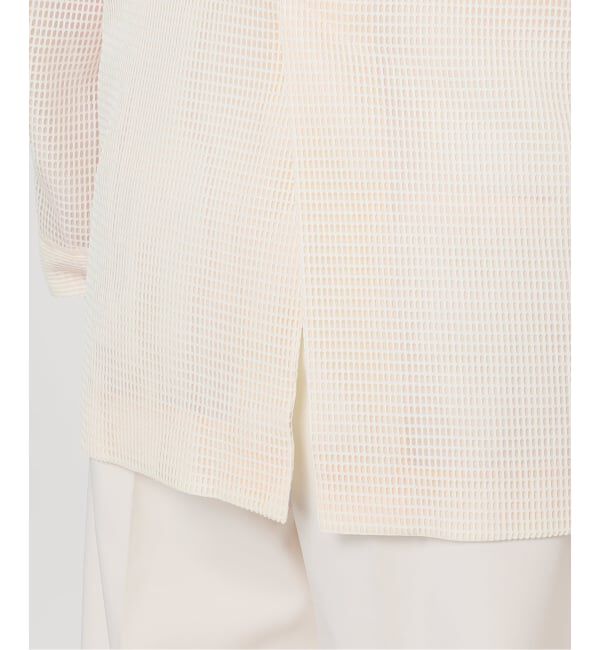 NOBLE「エアリーメッシュロングジャケット」|テーラードジャケット|