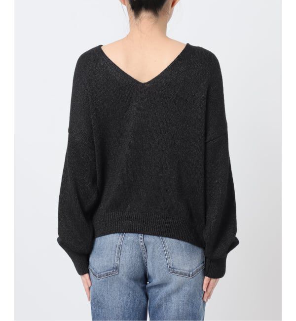 Spick and Span「レーヨンペーパーヤーンVネックプルオーバー」|ニット・セーター|