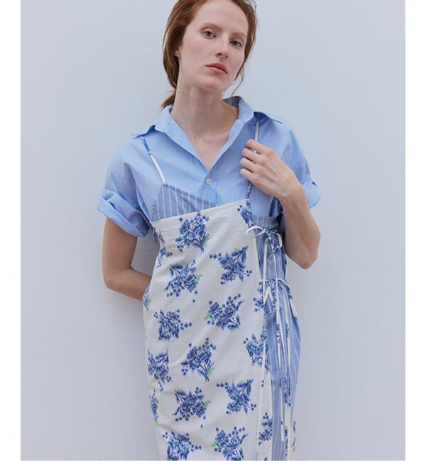 Glyph「《一部店舗+WEB限定》Glyph Flower Print x Stripe Skirt」|スカート|