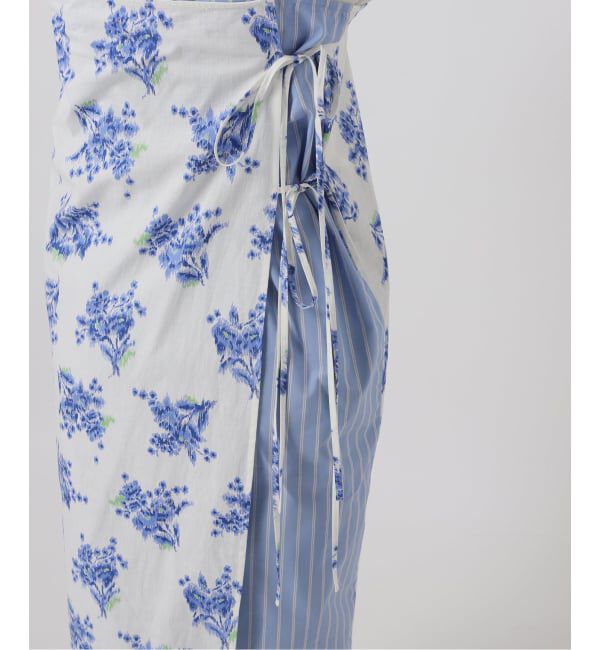 Glyph「《一部店舗+WEB限定》Glyph Flower Print x Stripe Skirt」|スカート|