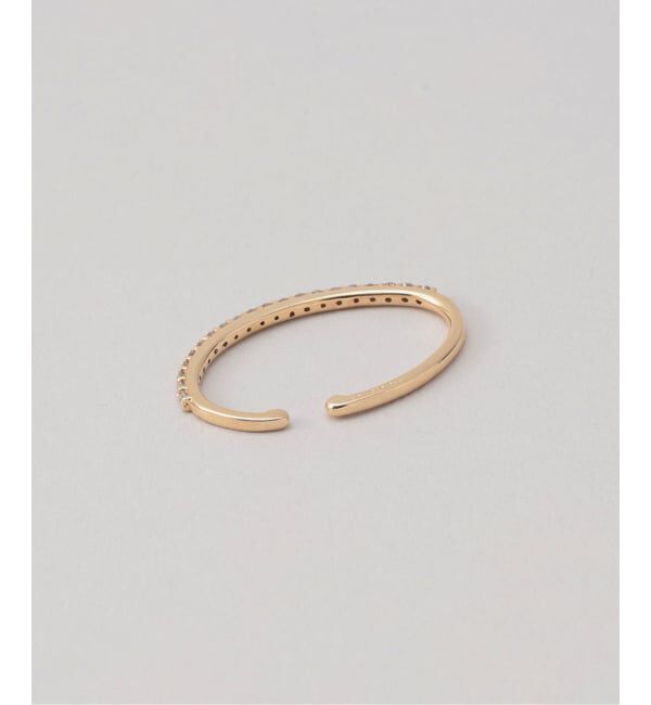 Lilas by Spick&Span「オーバルダイヤイヤーカフ K10（片耳）」|イヤーカフ|