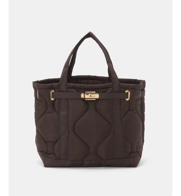 Spick and Span「《一部店舗+WEB限定》SITA PARANTICA/シータパランティカ キルティングナイロントート」|トートバッグ|ブラウン