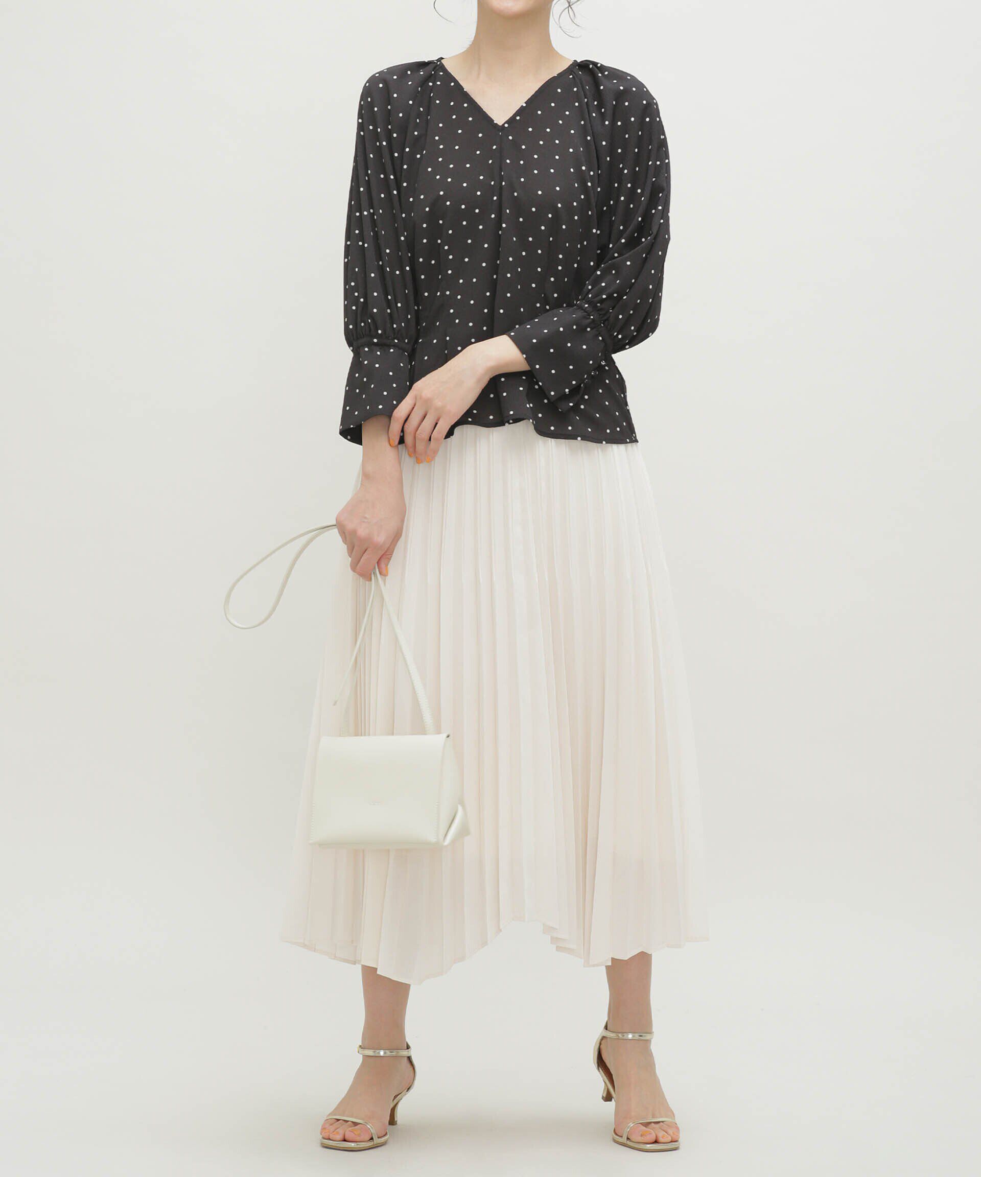 nano･universe「LB.03/ドライシアーイレヘムプリーツスカート」|スカート|