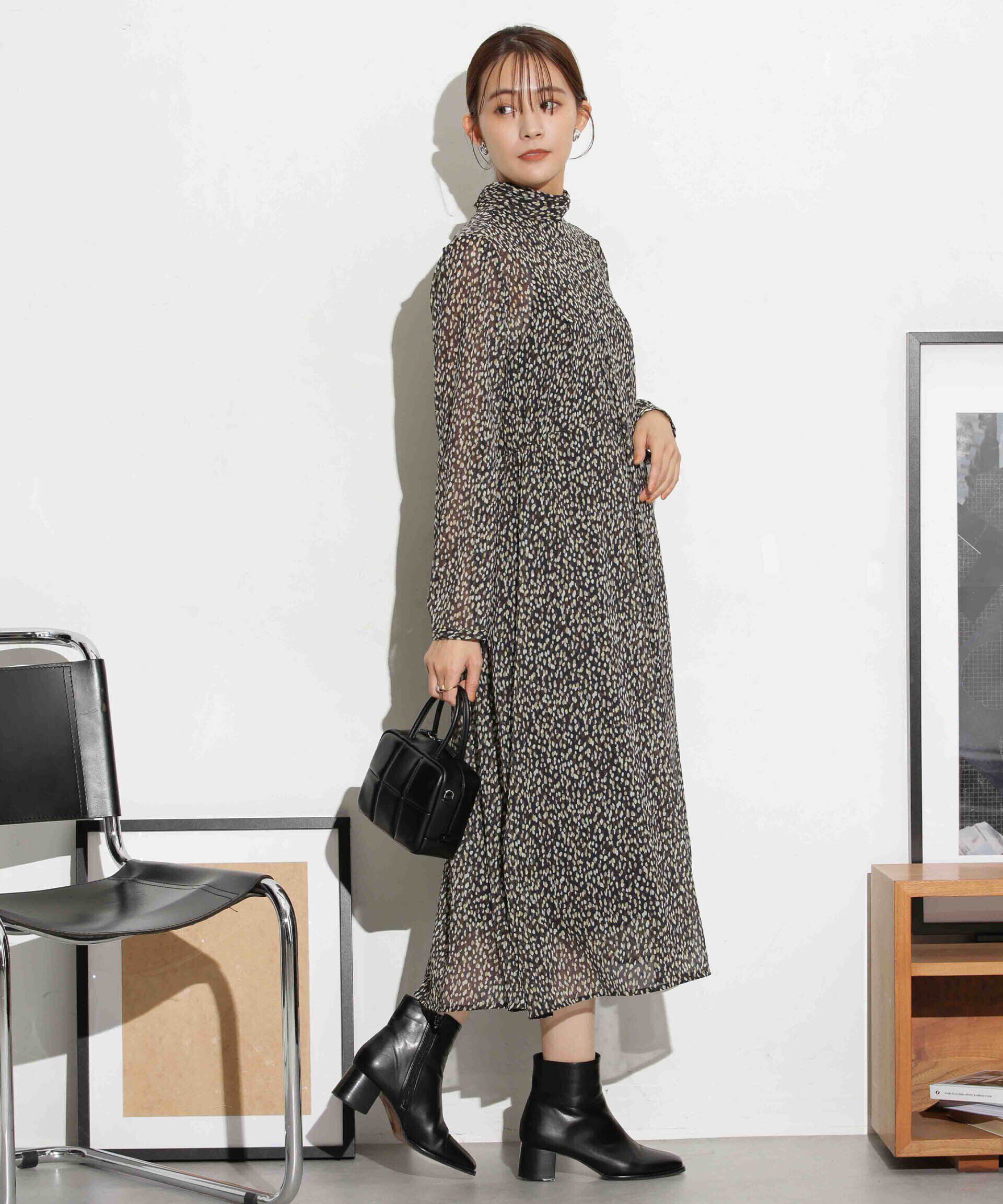 nano･universe「フィルムドットシフォンタックワンピース」|ワンピース|