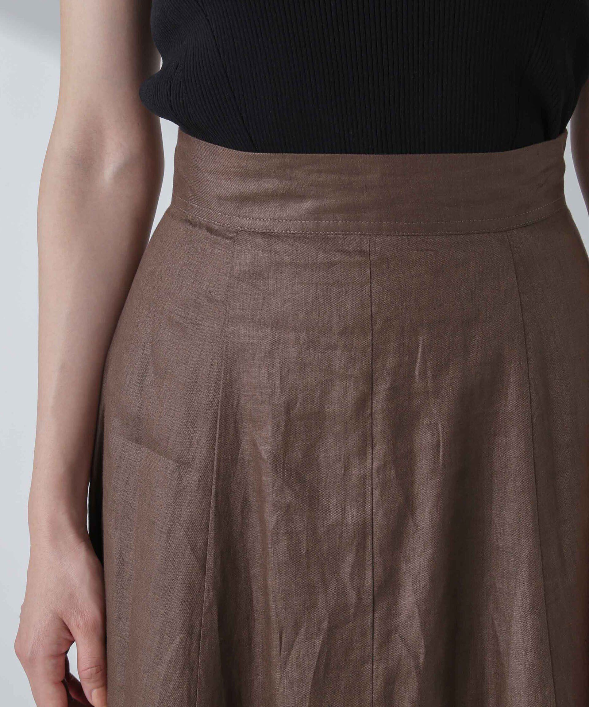 nano･universe「リネンフレアスカート(セットアップ可)」|スカート|