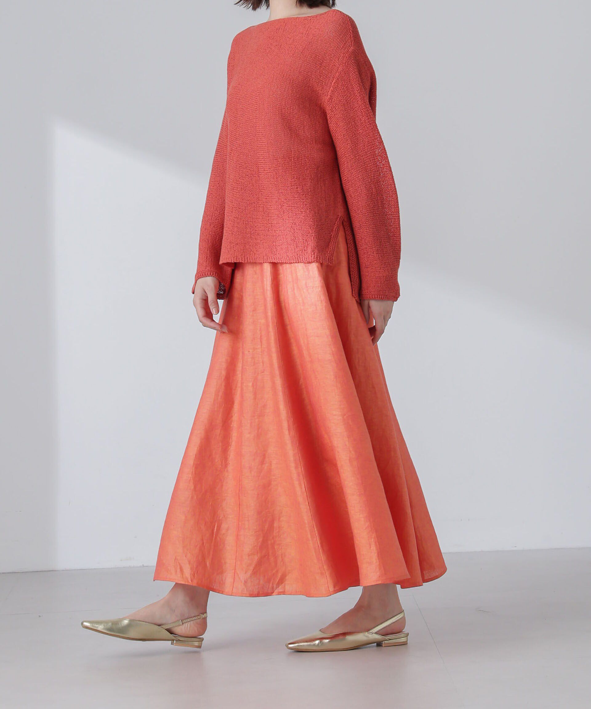 nano･universe「リネンフレアスカート(セットアップ可)」|スカート|