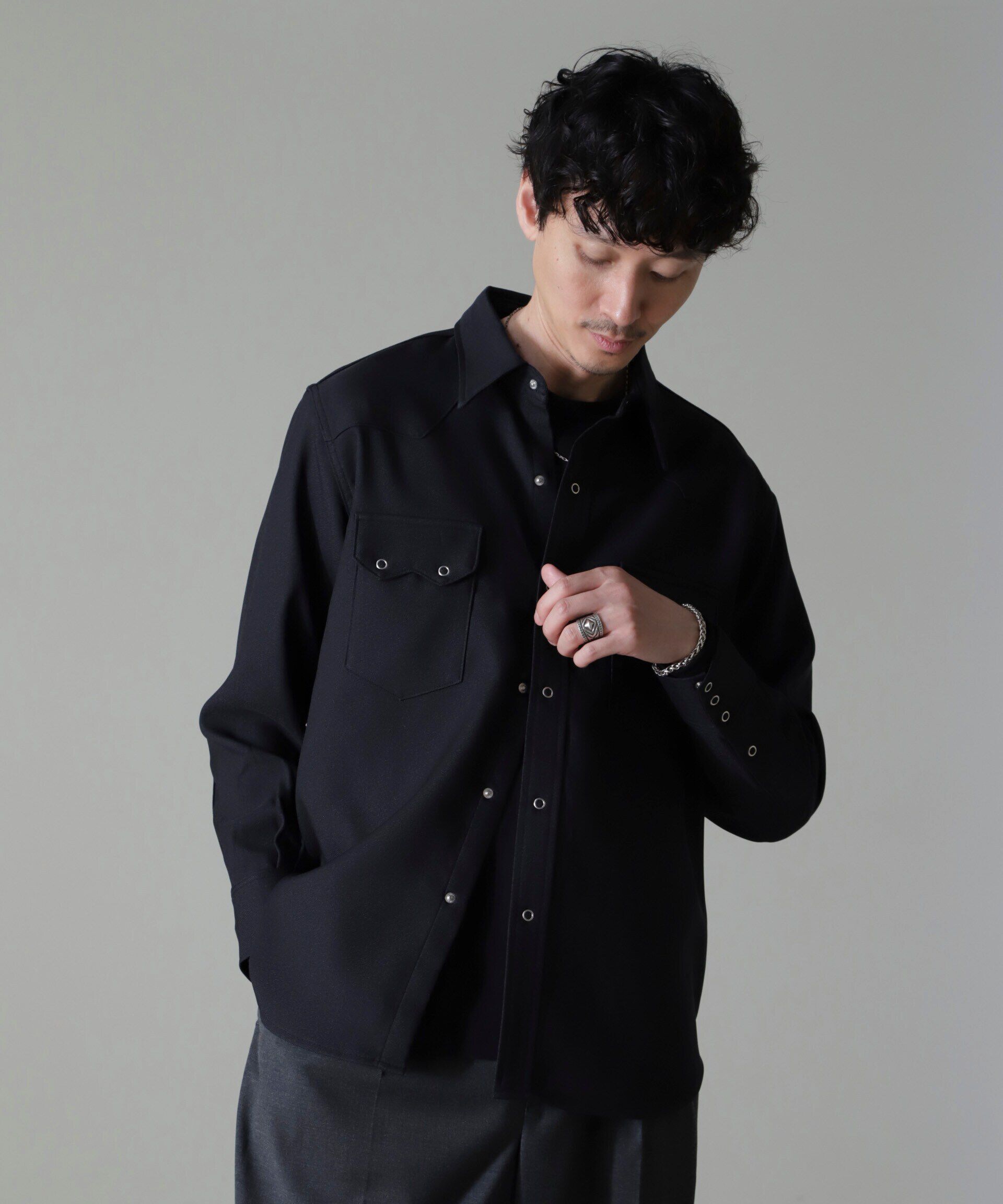 nano･universe「Wrangler/別注 Western Shirt」|シャツ・ブラウス|
