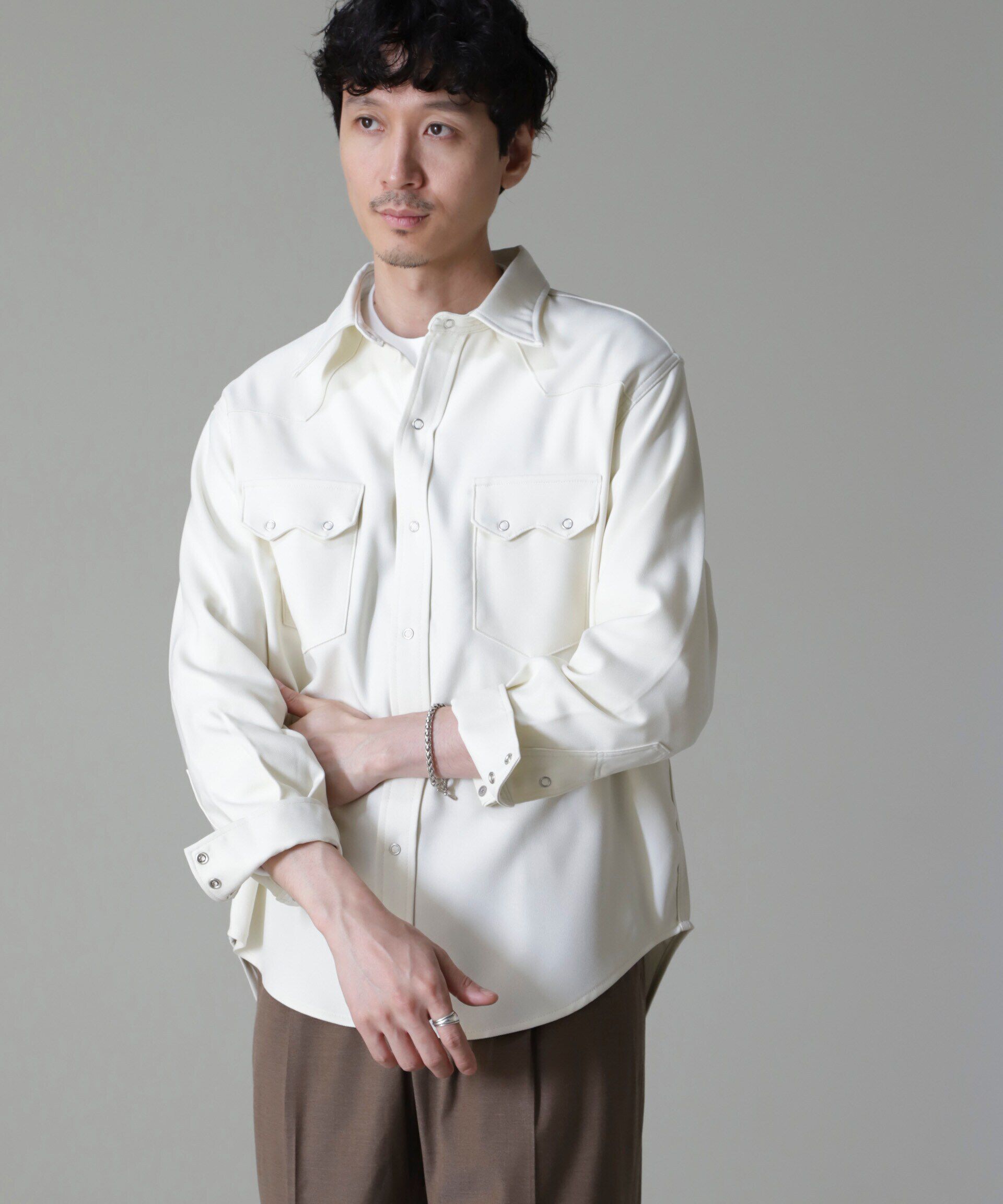 nano･universe「Wrangler/別注 Western Shirt」|シャツ・ブラウス|